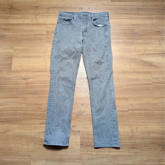 Levi’s 511 Jeans Men's 32x32(30) Gray Slim Straight Faded Denim Stretch - Picture 1 of 14